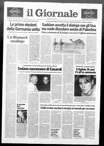 Il giornale : quotidiano del mattino